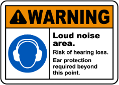 Typical Noise Warning Sign